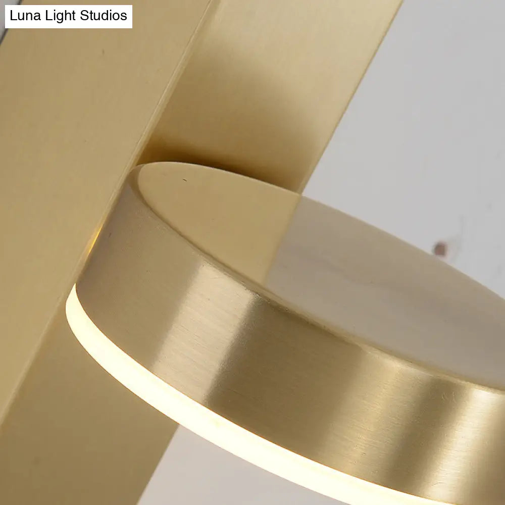 Minimalist L-Shaped Led Wall Sconce With Pull Chain For Living Room Lighting