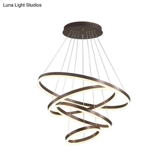 Minimalist Led Acrylic Pendant Chandelier For Living Room Ambiance