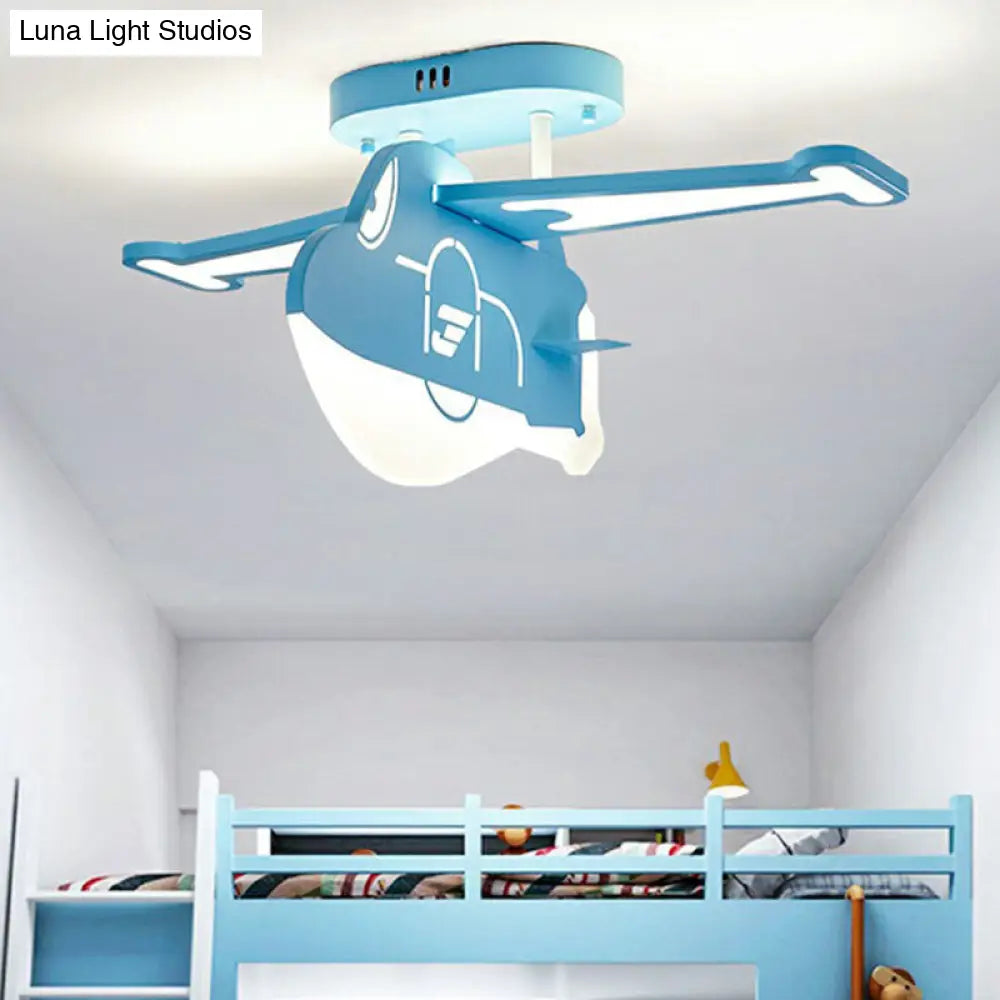 Minimalist Led Ceiling Light For Childs Room - Acrylic Plane Flush Fixture