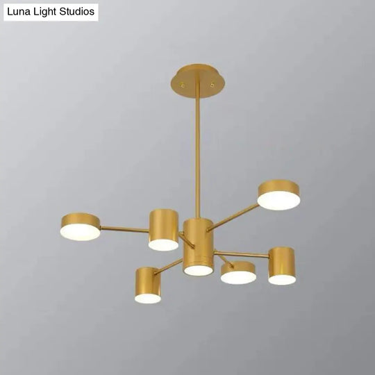 Minimalist Led Chandelier For Living Room - Starburst Pendant Light