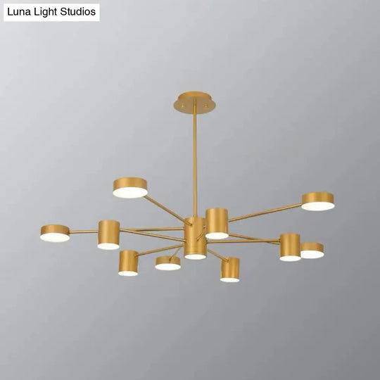 Minimalist Led Chandelier For Living Room - Starburst Pendant Light