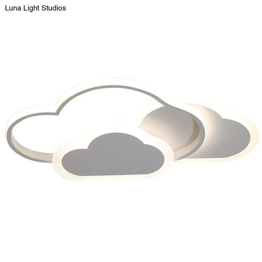 Minimalist Led Cloud Ceiling Light Fixture - Acrylic Mount