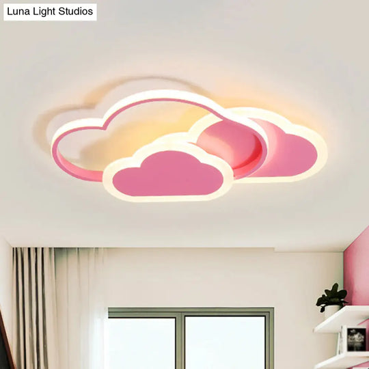 Minimalist Led Cloud Ceiling Light Fixture - Acrylic Mount