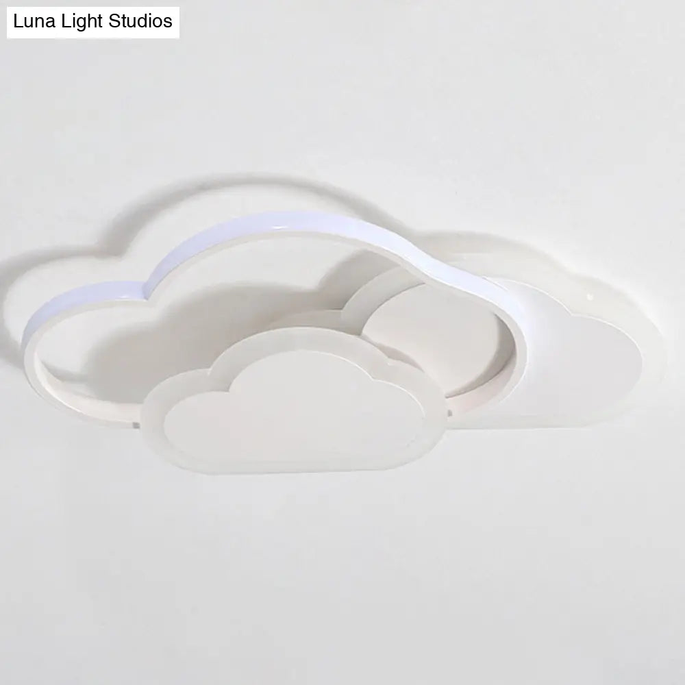 Minimalist Led Cloud Ceiling Light Fixture - Acrylic Mount