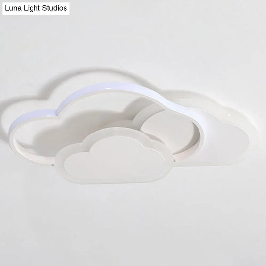 Minimalist Led Cloud Ceiling Light Fixture - Acrylic Mount