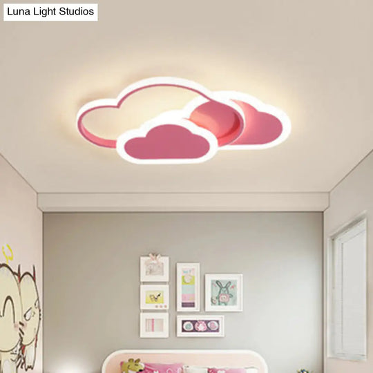 Minimalist Led Cloud Ceiling Light Fixture - Acrylic Mount