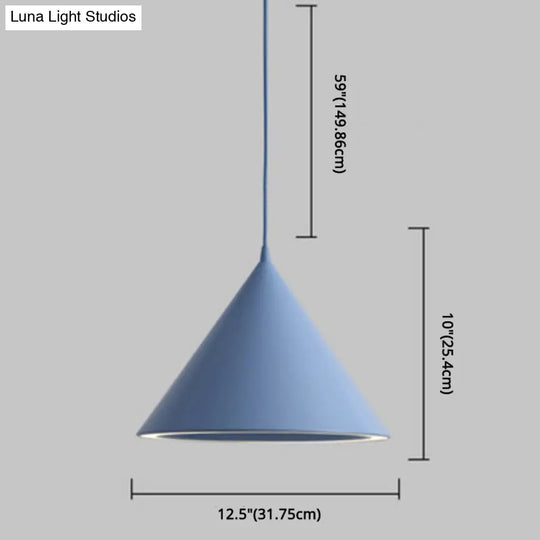 Minimalist Led Conical Pendant Light - Stylish Metal Ceiling Fixture