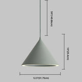 Minimalist Led Conical Pendant Light - Stylish Metal Ceiling Fixture