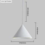 Minimalist Led Conical Pendant Light - Stylish Metal Ceiling Fixture