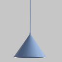 Minimalist Led Conical Pendant Light - Stylish Metal Ceiling Fixture Blue / Warm 10