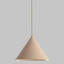 Minimalist Led Conical Pendant Light - Stylish Metal Ceiling Fixture Pink / White 10