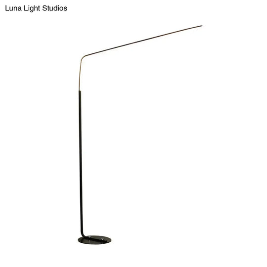 Minimalist Led Floor Lamp For Living Room - Acrylic Fishing Rod Design