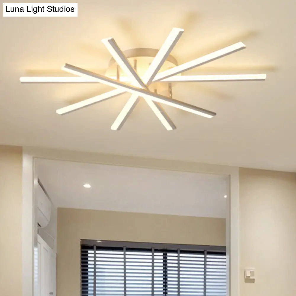 Minimalist Led Flush Mount Light For Living Room Ceiling