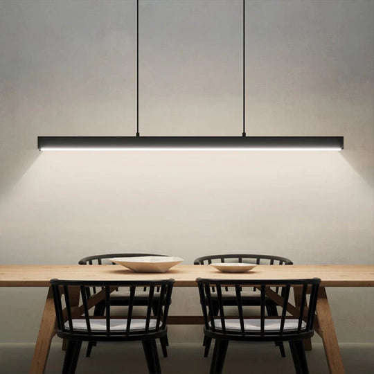 Minimalist Led Long Bar Pendant Light for Dining Room Kitchen