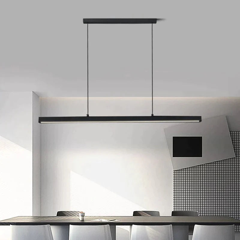 Minimalist Led Long Bar Pendant Light for Dining Room Kitchen