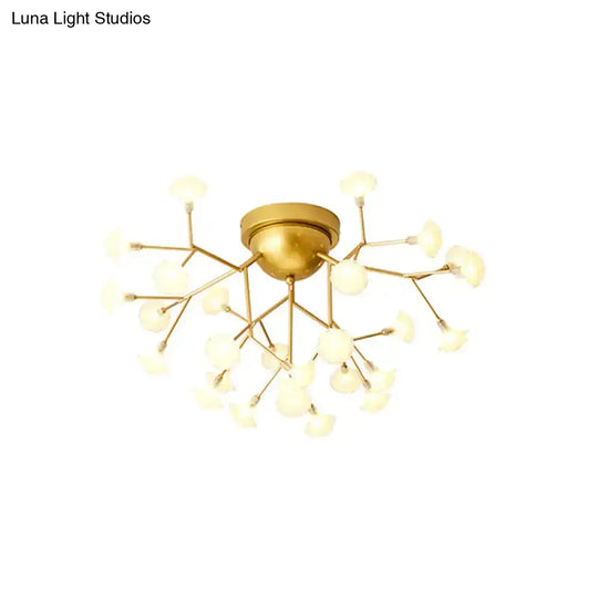 Minimalist Led Metal Flush Mount Ceiling Light For Living Room