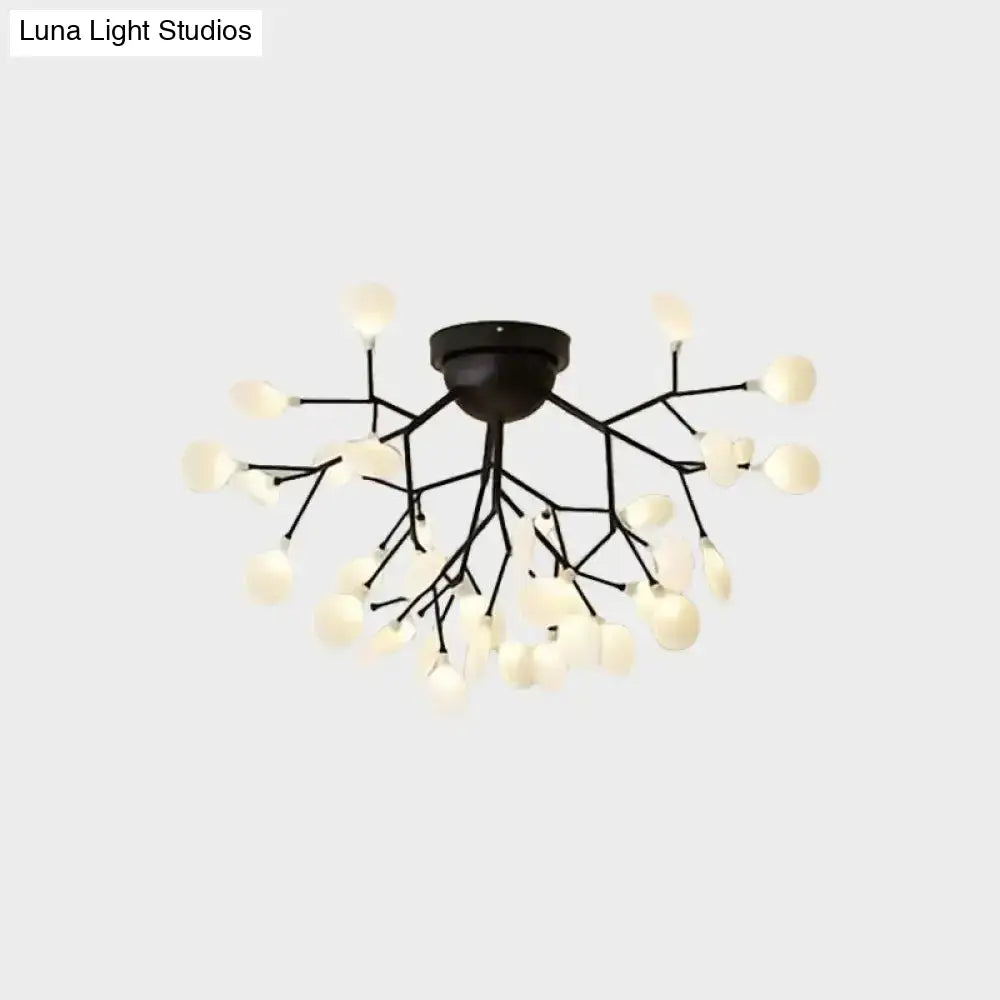 Minimalist Led Metal Flush Mount Ceiling Light For Living Room