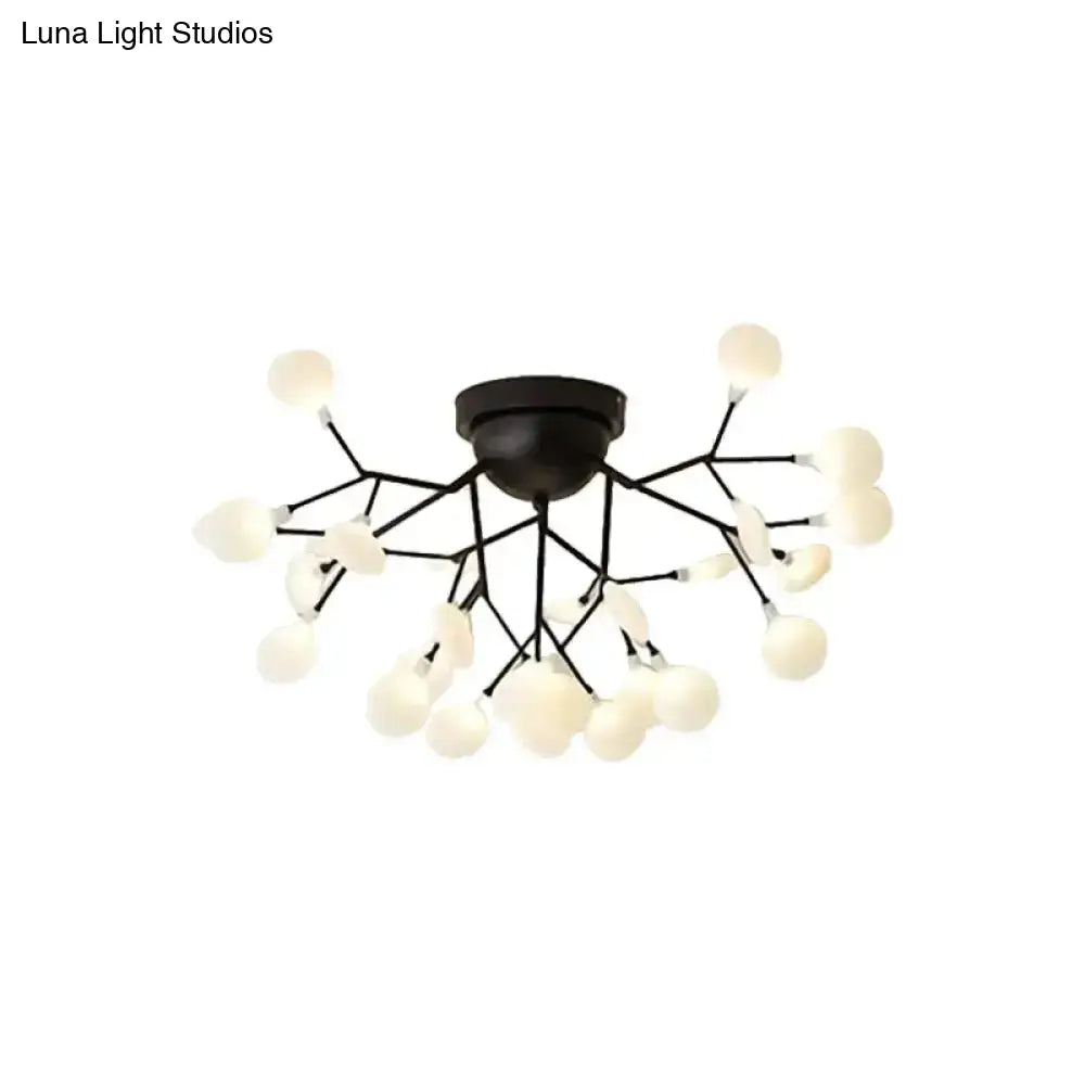 Minimalist Led Metal Flush Mount Ceiling Light For Living Room