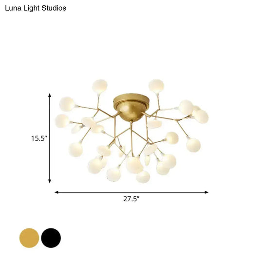 Minimalist Led Metal Flush Mount Ceiling Light For Living Room