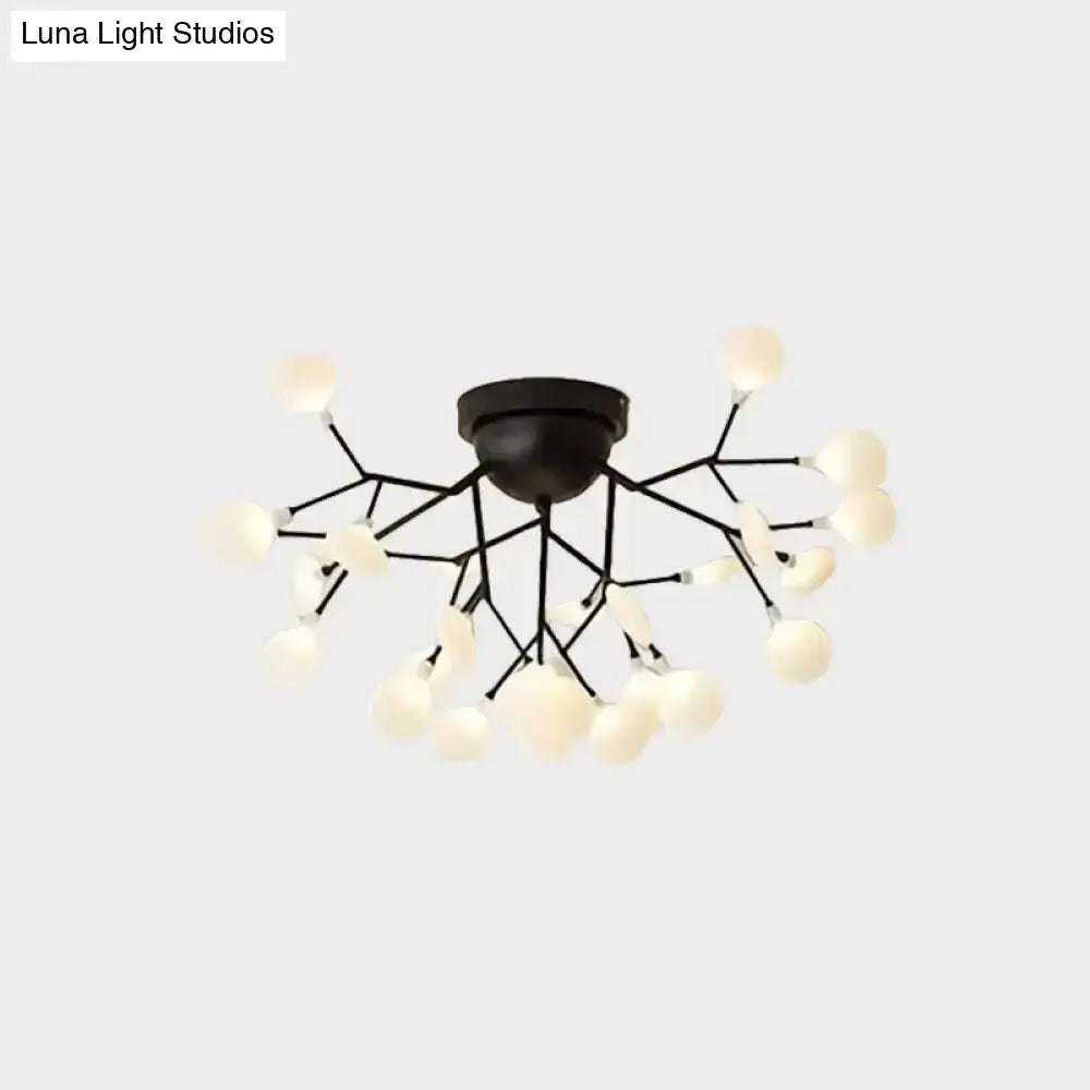 Minimalist Led Metal Flush Mount Ceiling Light For Living Room