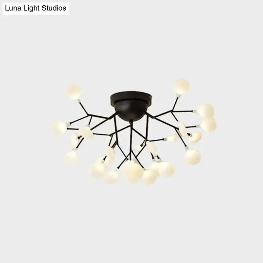 Minimalist Led Metal Flush Mount Ceiling Light For Living Room