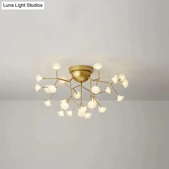 Minimalist Led Metal Flush Mount Ceiling Light For Living Room