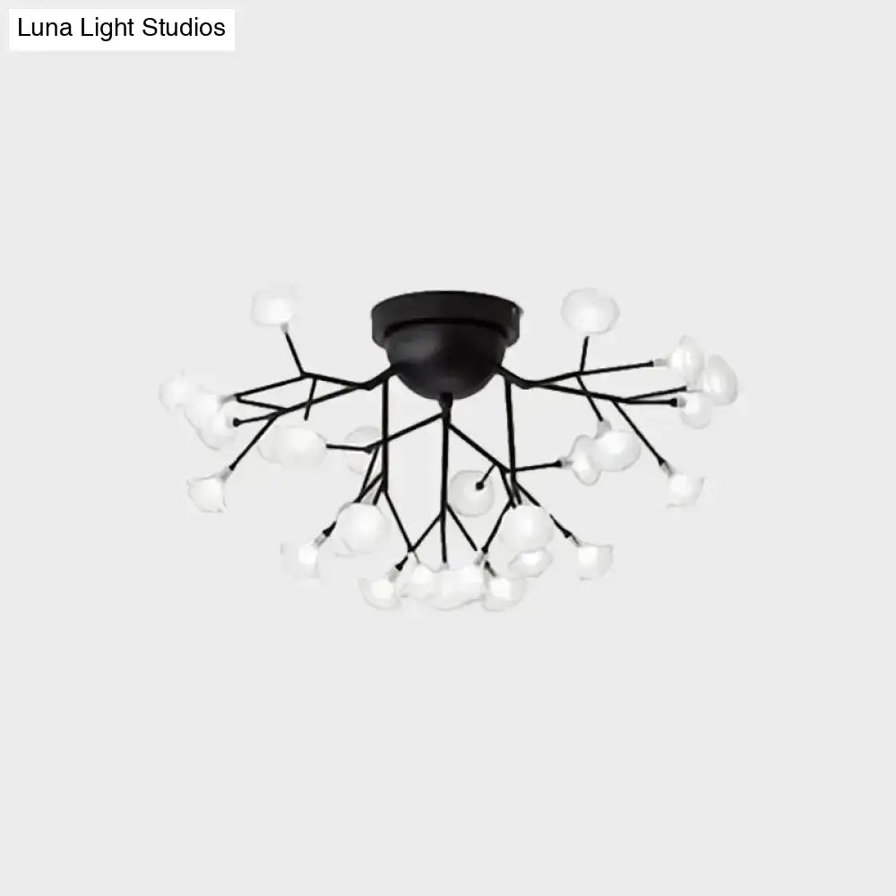 Minimalist Led Metal Flush Mount Ceiling Light For Living Room