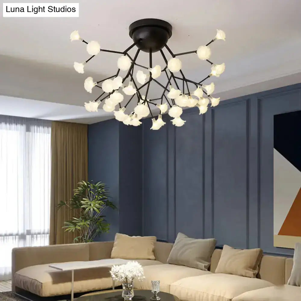 Minimalist Led Metal Flush Mount Ceiling Light For Living Room