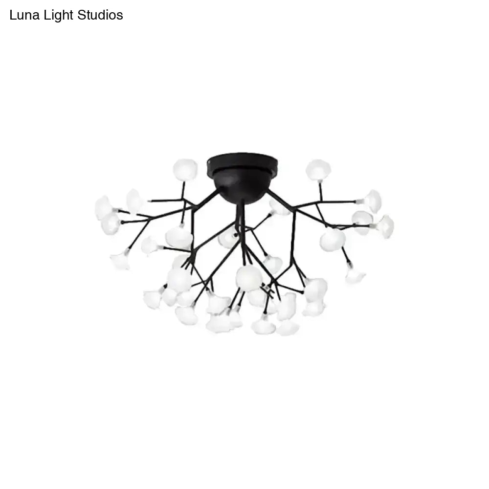 Minimalist Led Metal Flush Mount Ceiling Light For Living Room