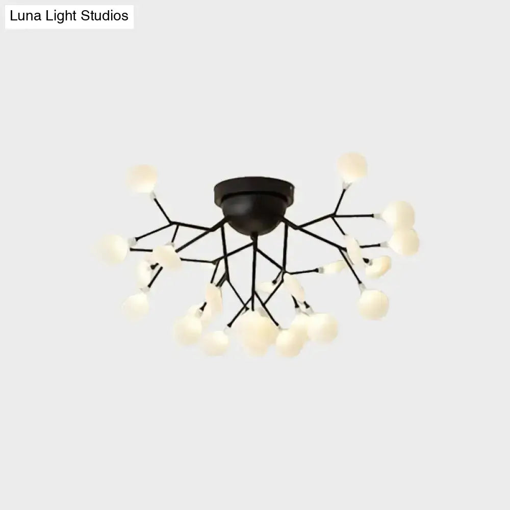 Minimalist Led Metal Flush Mount Ceiling Light For Living Room