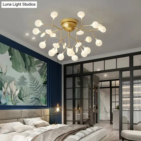 Minimalist Led Metal Flush Mount Ceiling Light For Living Room