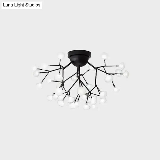 Minimalist Led Metal Flush Mount Ceiling Light For Living Room