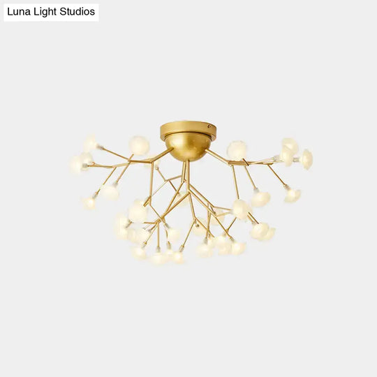 Minimalist Led Metal Flush Mount Ceiling Light For Living Room