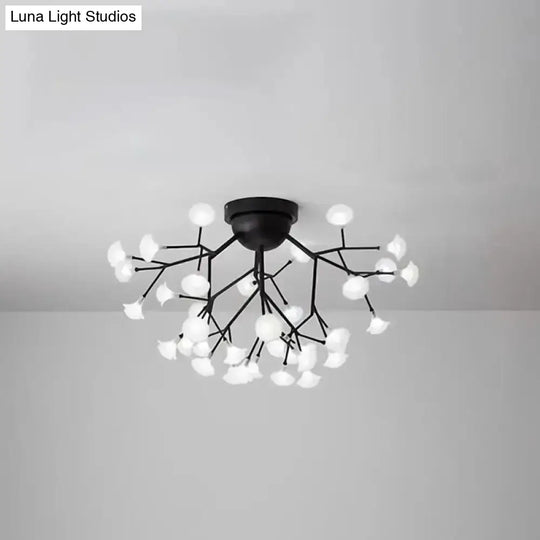 Minimalist Led Metal Flush Mount Ceiling Light For Living Room