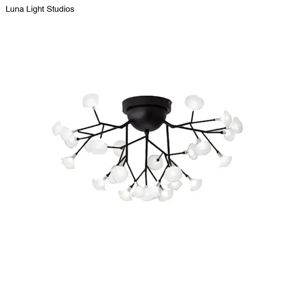 Minimalist Led Metal Flush Mount Ceiling Light For Living Room