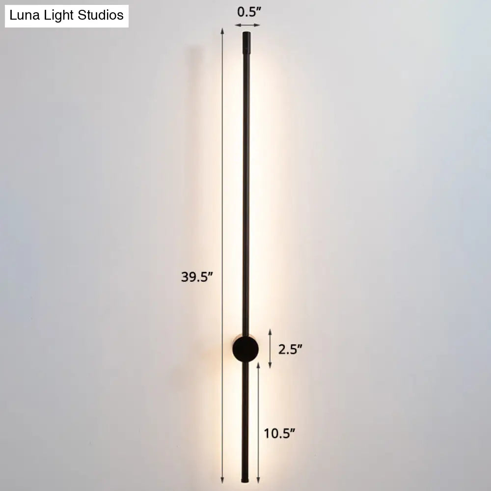 Minimalist Led Stair Sconce: Slim Aluminum Wall Light Fixture