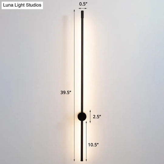 Minimalist Led Stair Sconce: Slim Aluminum Wall Light Fixture