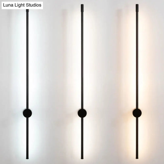 Minimalist Led Stair Sconce: Slim Aluminum Wall Light Fixture