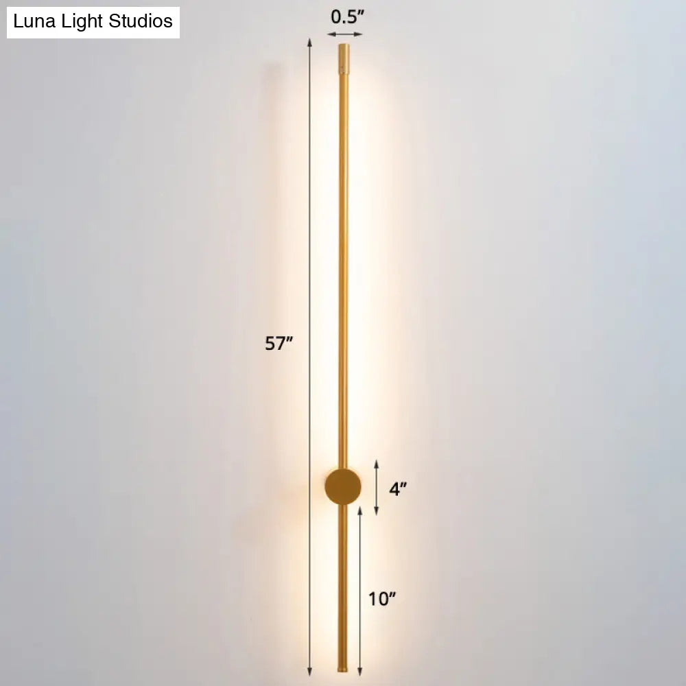 Minimalist Led Stair Sconce: Slim Aluminum Wall Light Fixture