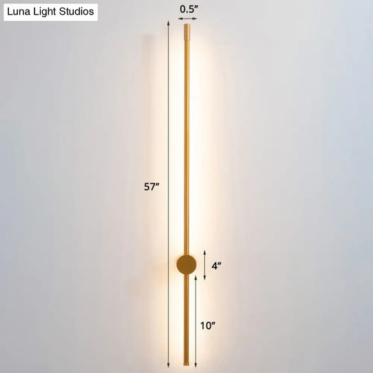 Minimalist Led Stair Sconce: Slim Aluminum Wall Light Fixture