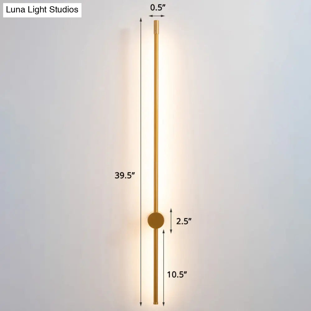 Minimalist Led Stair Sconce: Slim Aluminum Wall Light Fixture