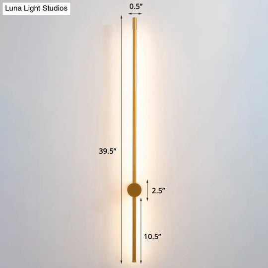 Minimalist Led Stair Sconce: Slim Aluminum Wall Light Fixture