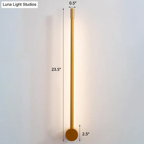 Minimalist Led Stair Sconce: Slim Aluminum Wall Light Fixture
