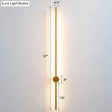 Minimalist Led Stair Sconce: Slim Aluminum Wall Light Fixture