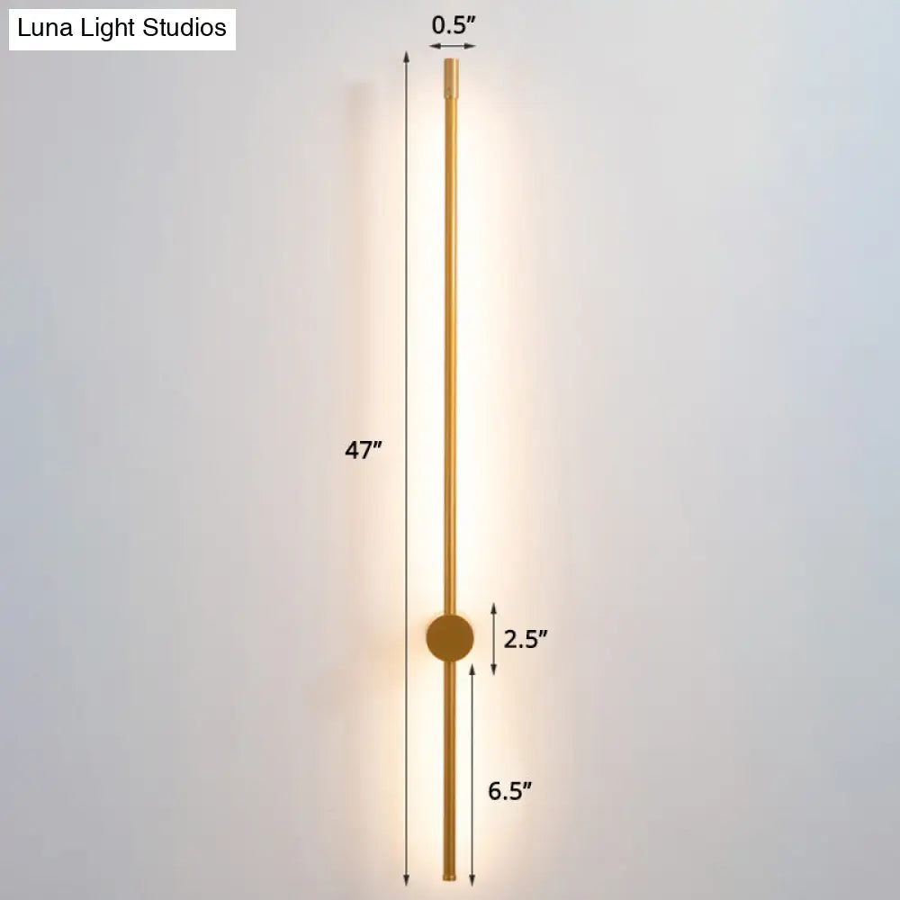 Minimalist Led Stair Sconce: Slim Aluminum Wall Light Fixture