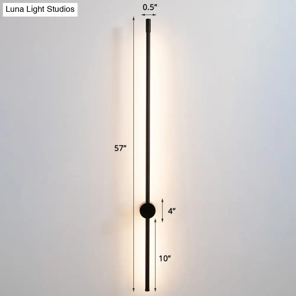 Minimalist Led Stair Sconce: Slim Aluminum Wall Light Fixture