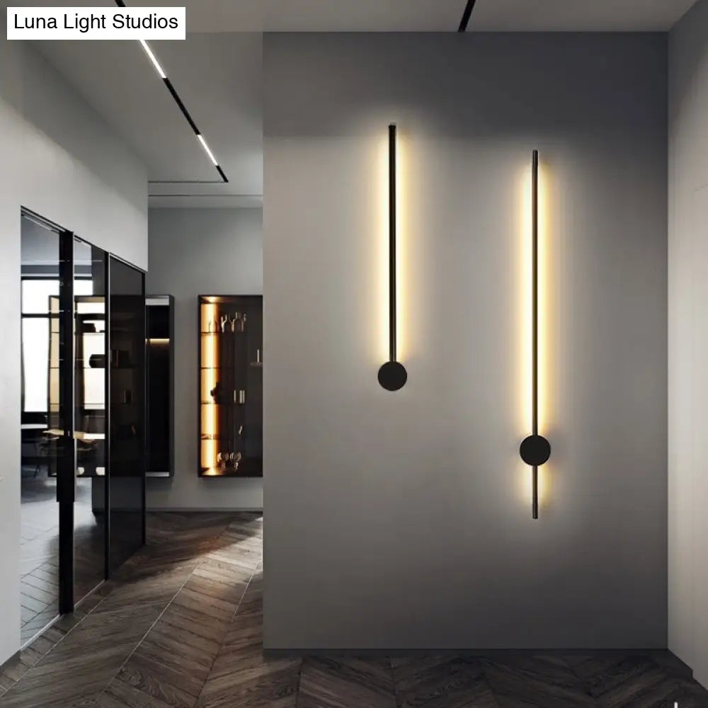 Minimalist Led Stair Sconce: Slim Aluminum Wall Light Fixture