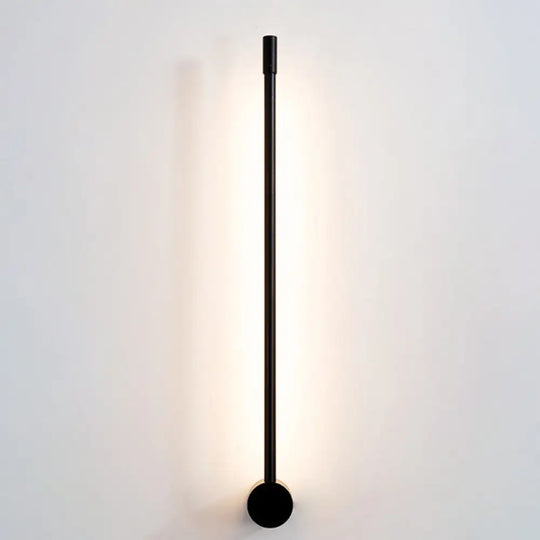 Minimalist Led Stair Sconce: Slim Aluminum Wall Light Fixture Black / Third Gear 31.5