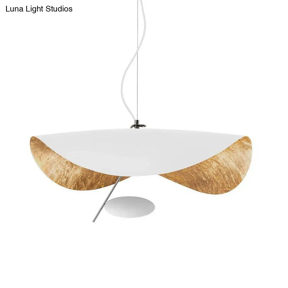 Minimalist Metal Lotus Leaf Led Pendant Ceiling Light - Perfect For Living Room