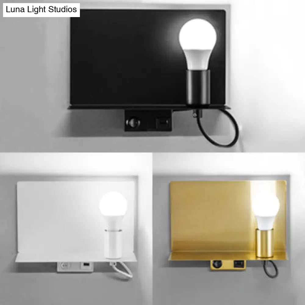 Minimalist Metal Wall Light With Supporter - Ideal For Study